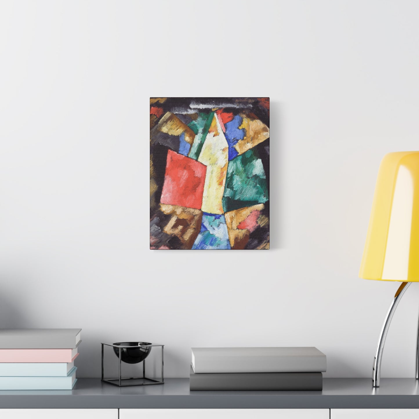 Artistic Canvas Print | Abstraction, Blue, Yellow and Green