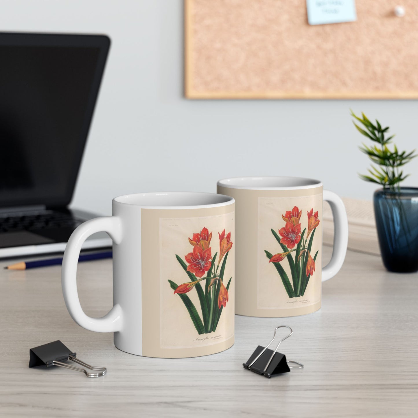 Floral Ceramic Mug | Amaryllis mexicana