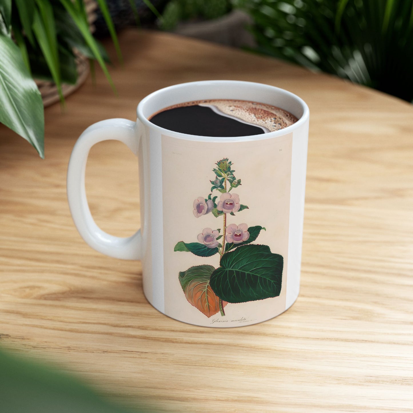 Floral Ceramic Mug | Gloxinia maculata