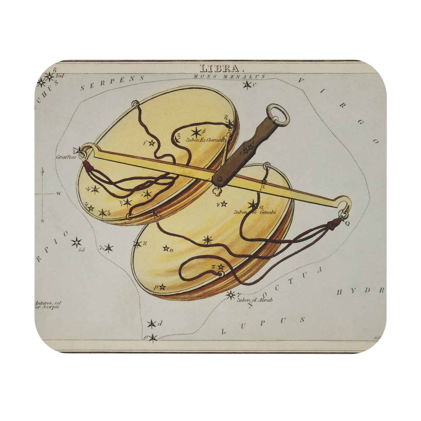 Celestial Mouse Pad | Zodiac Libra
