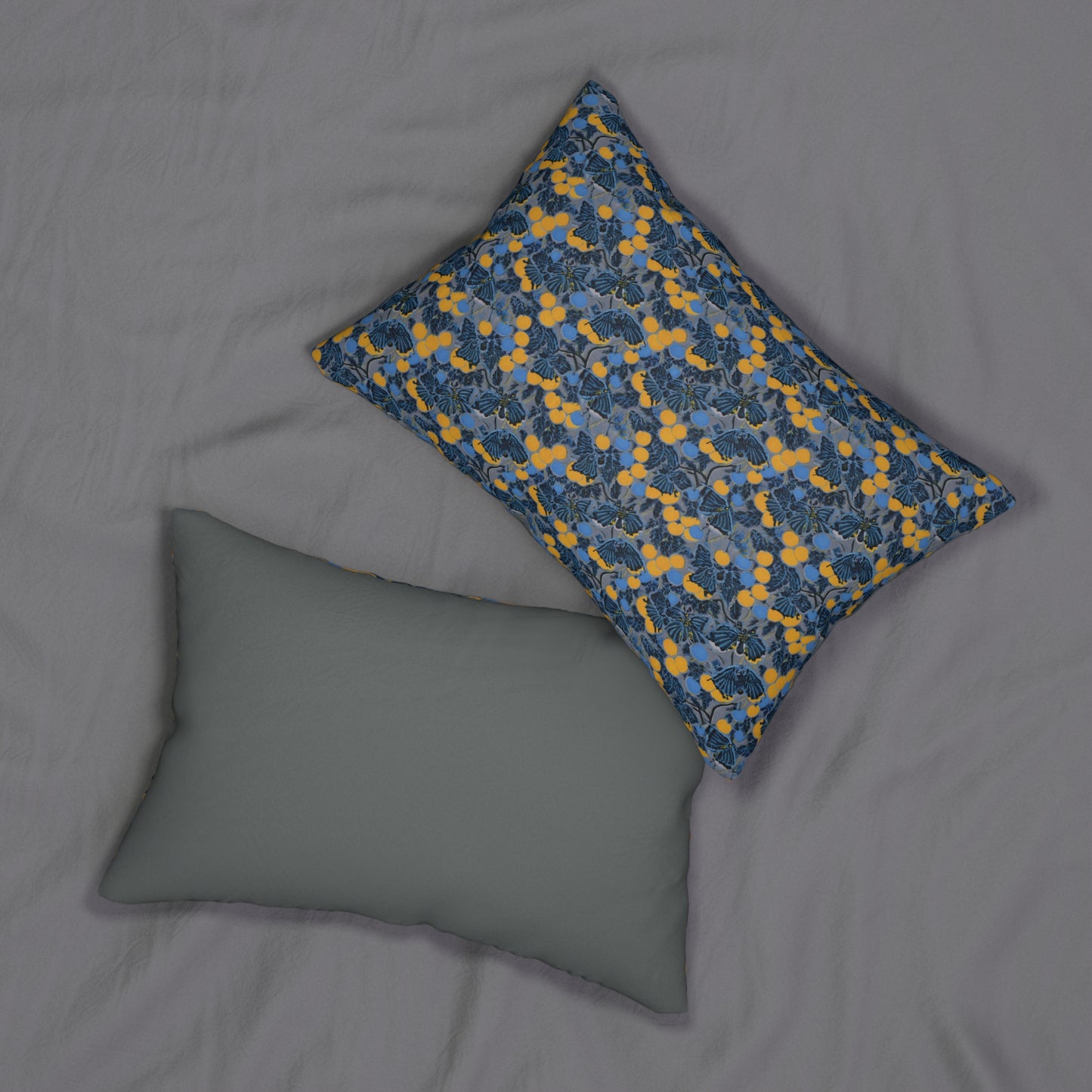 Floral Lumbar Pillow - Moth & Berries