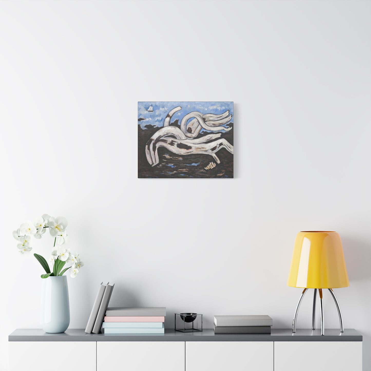 Artistic Canvas Print | Driftwood on the Bagaduce