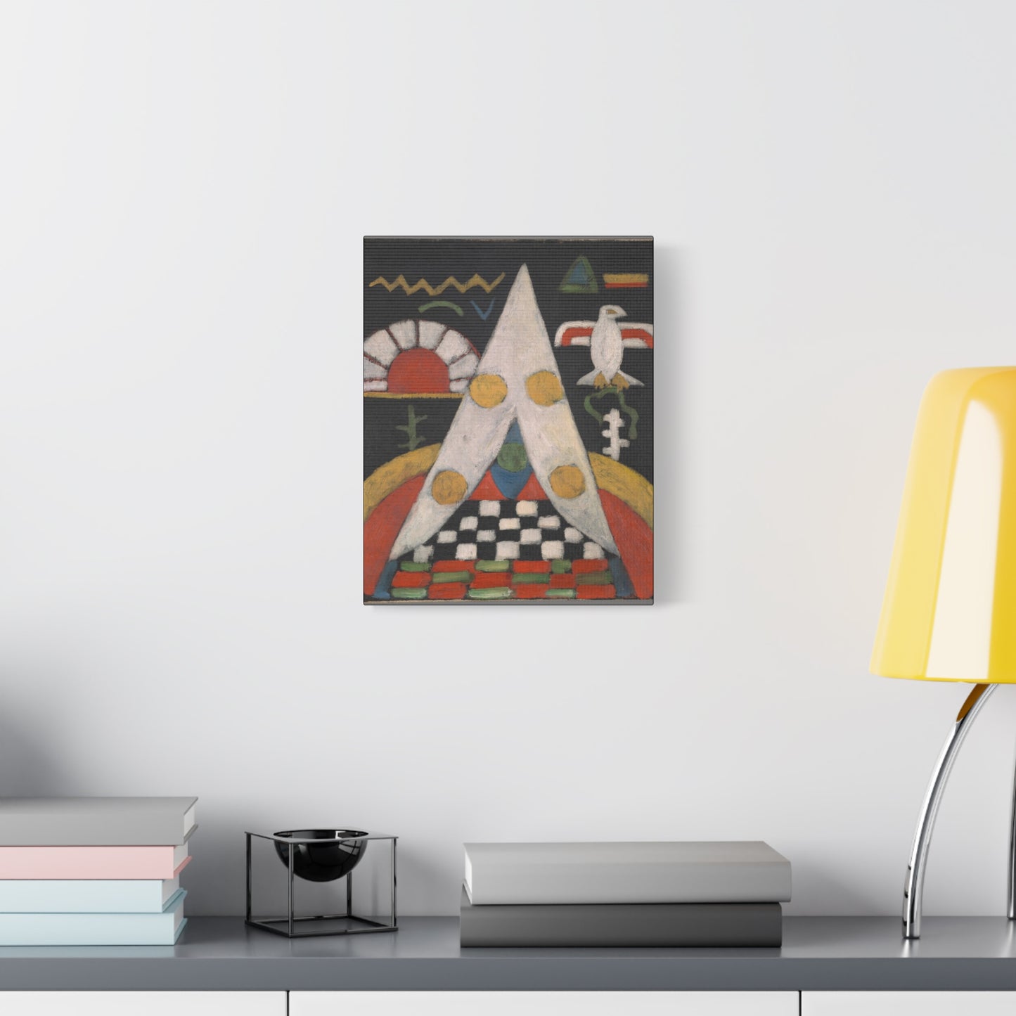 Artistic Canvas Print | An Abstract Arrangement of American Indian Symbols