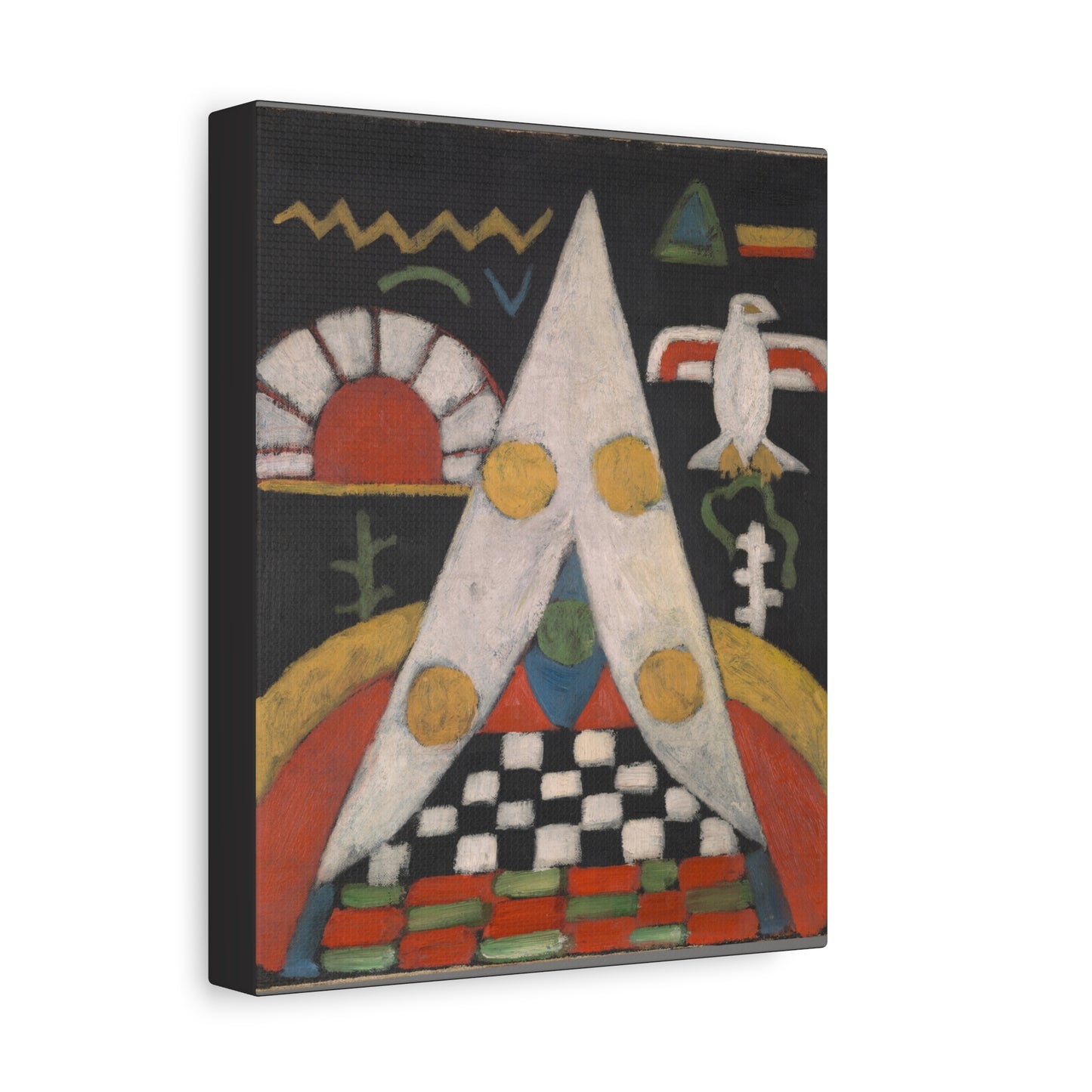 Artistic Canvas Print | An Abstract Arrangement of American Indian Symbols