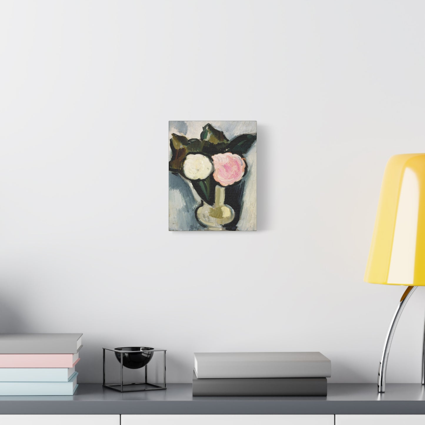 Artistic Canvas Print | Pink and White Flowers in a Vase