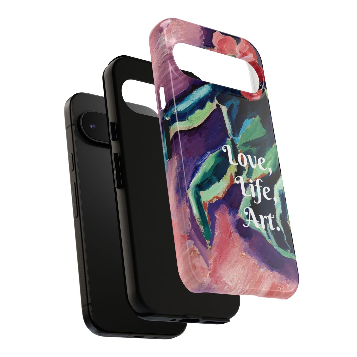 Artistic Google Pixel Case | Pink Begonias