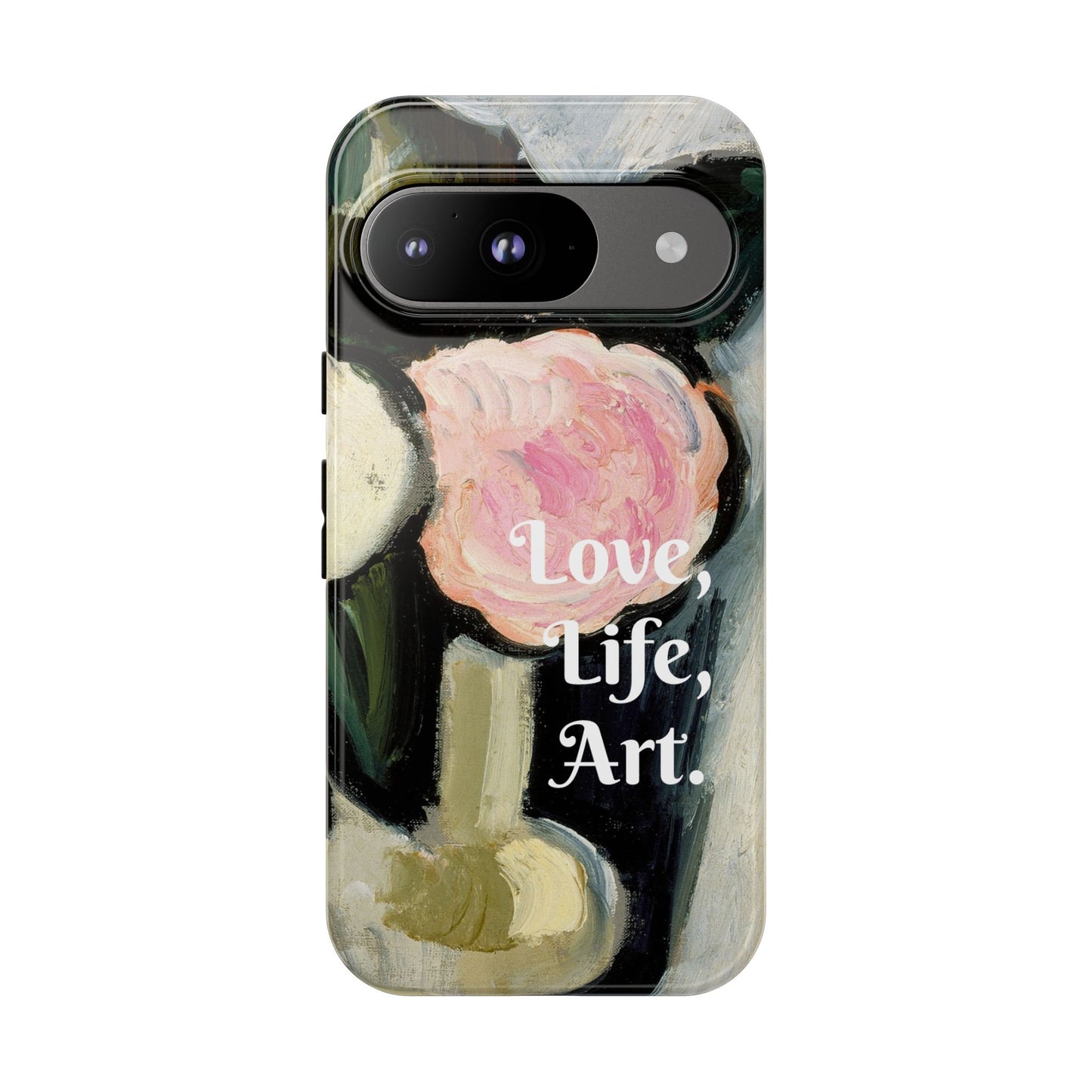 Artistic Google Pixel Case | Pink and White Flowers in a Vase
