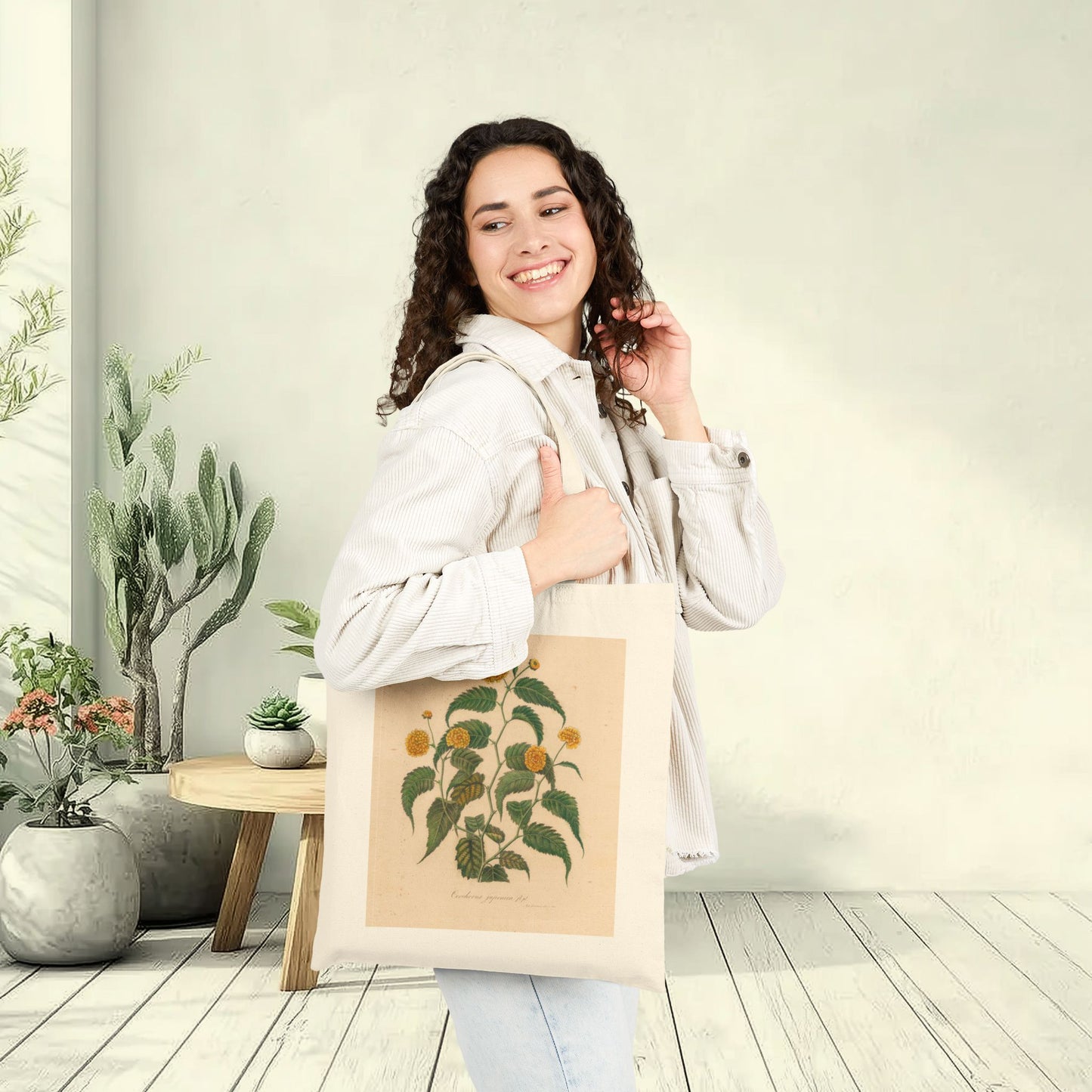 Botanical Tote Bag | Corchorus japonica