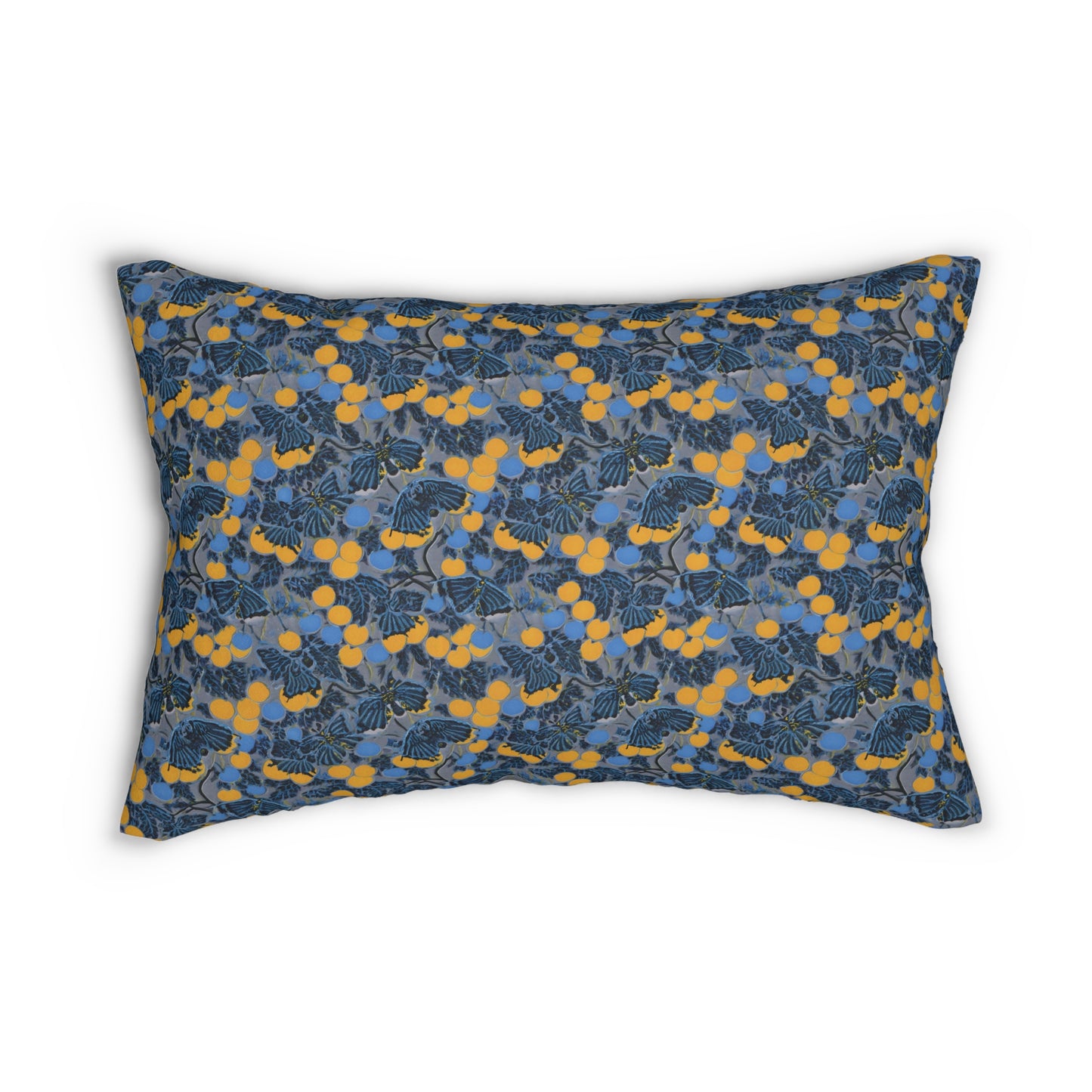 Floral Lumbar Pillow - Moth & Berries