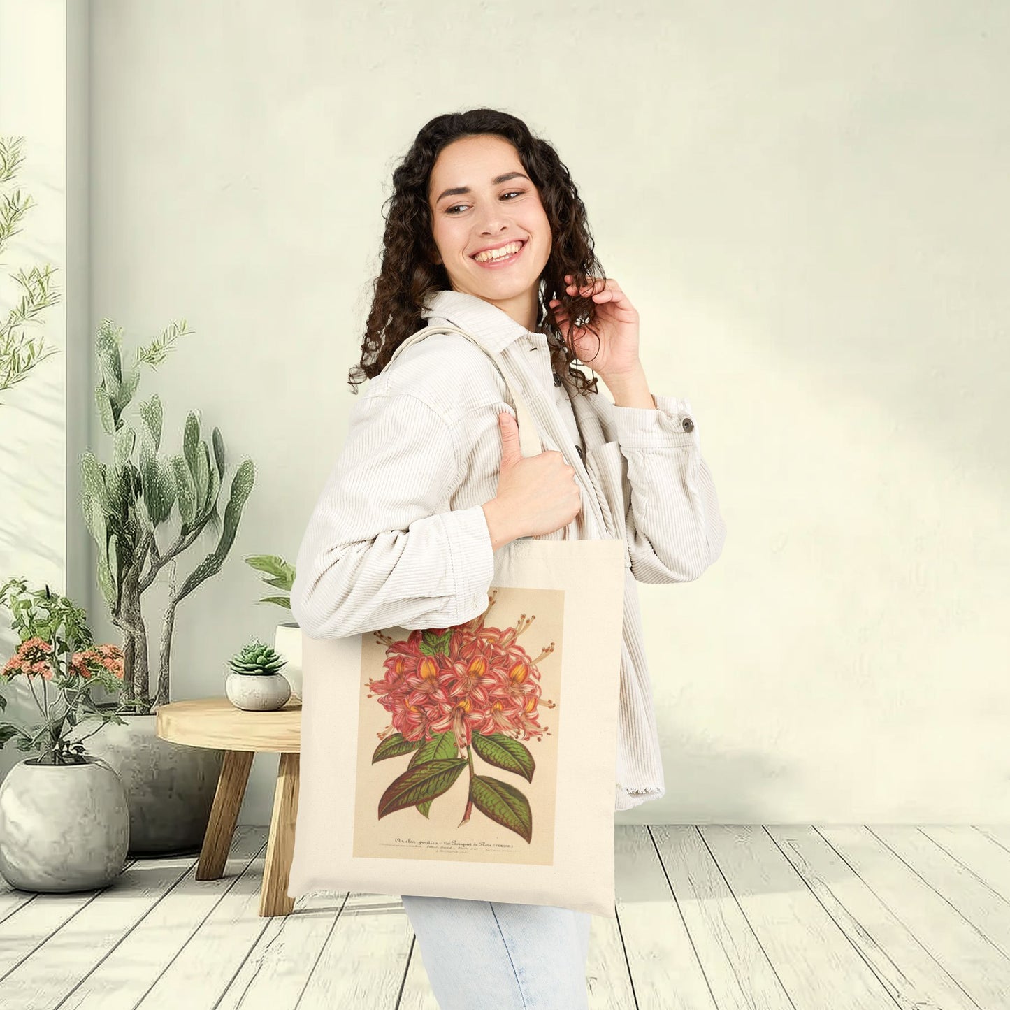 Botanical Tote Bag | Azaléa Bouquet de Flore Hort. Versch