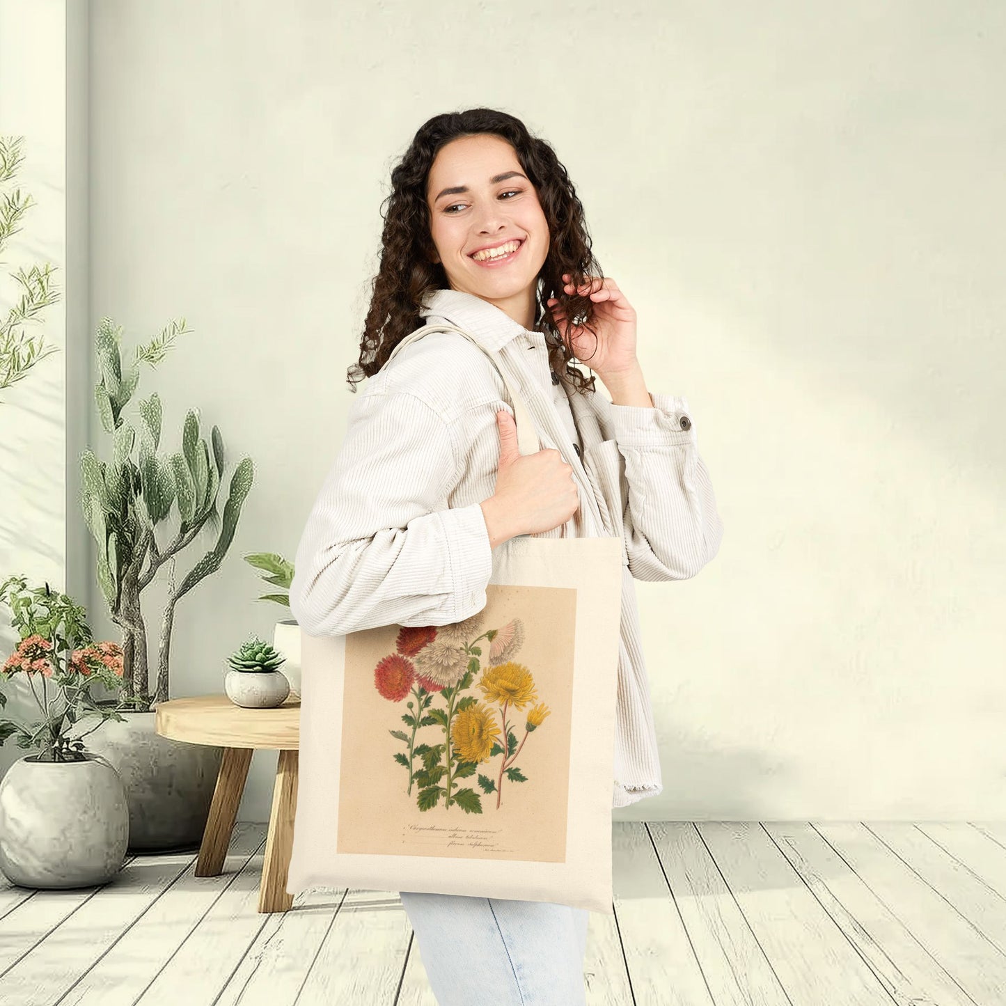 Botanical Tote Bag | Chrysanthemums