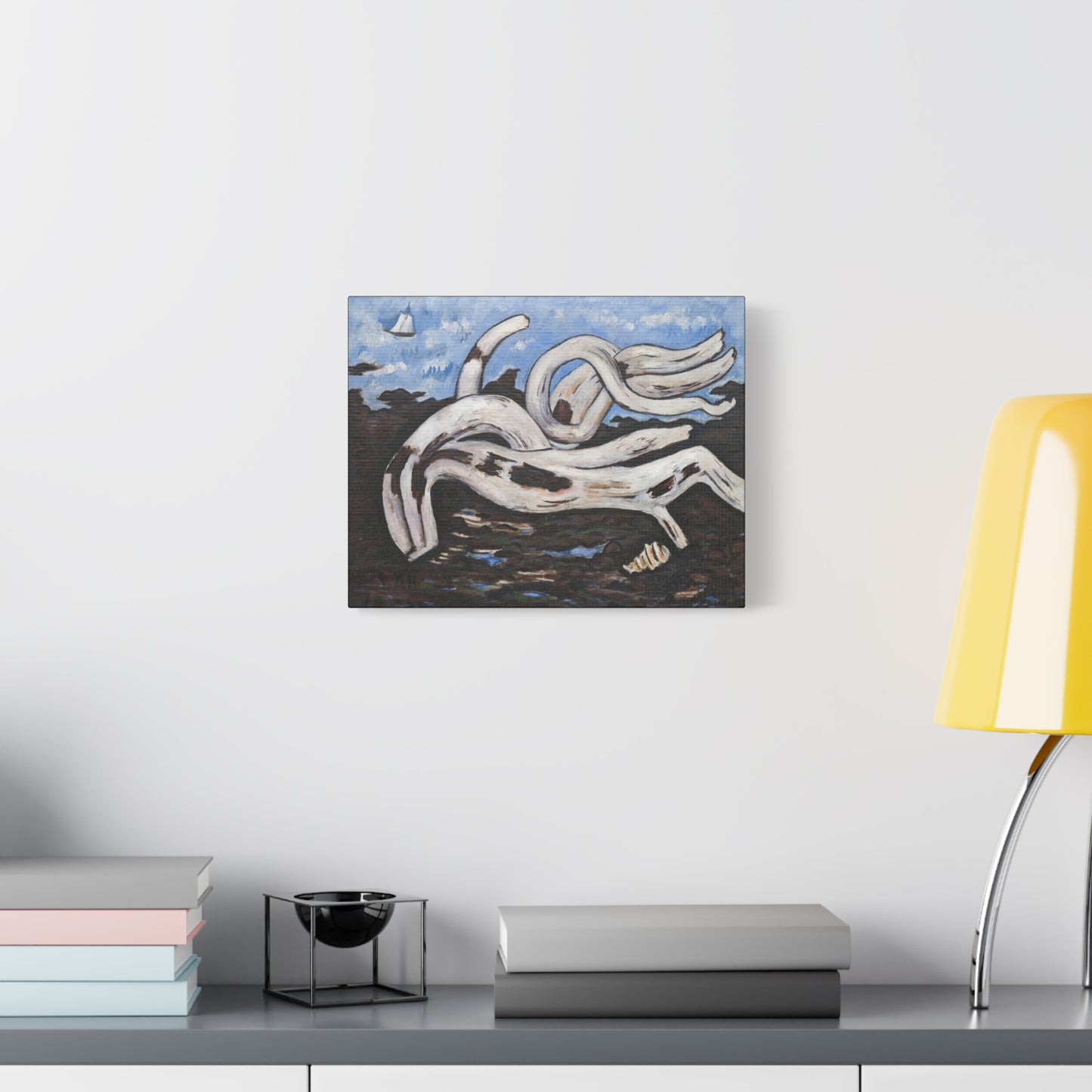 Artistic Canvas Print | Driftwood on the Bagaduce