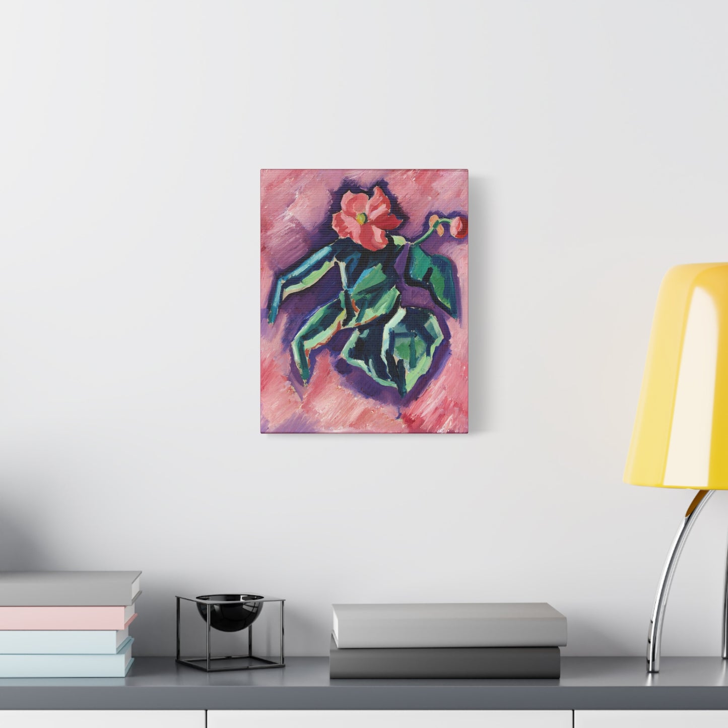 Artistic Canvas Print | Pink Begonias