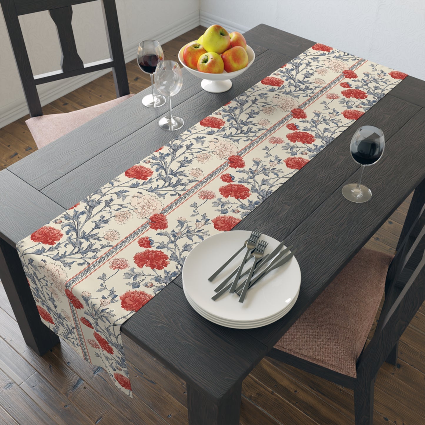 Chic Floral Table Runner - Boho Dining Decor