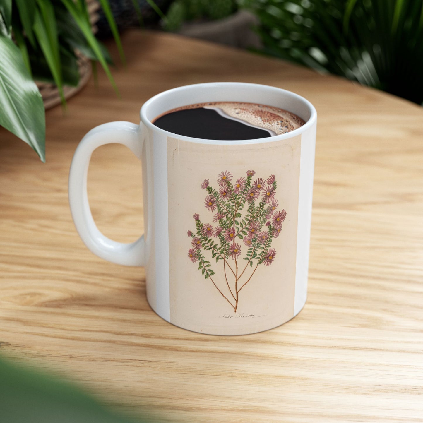 Floral Ceramic Mug | Aster Sericeus