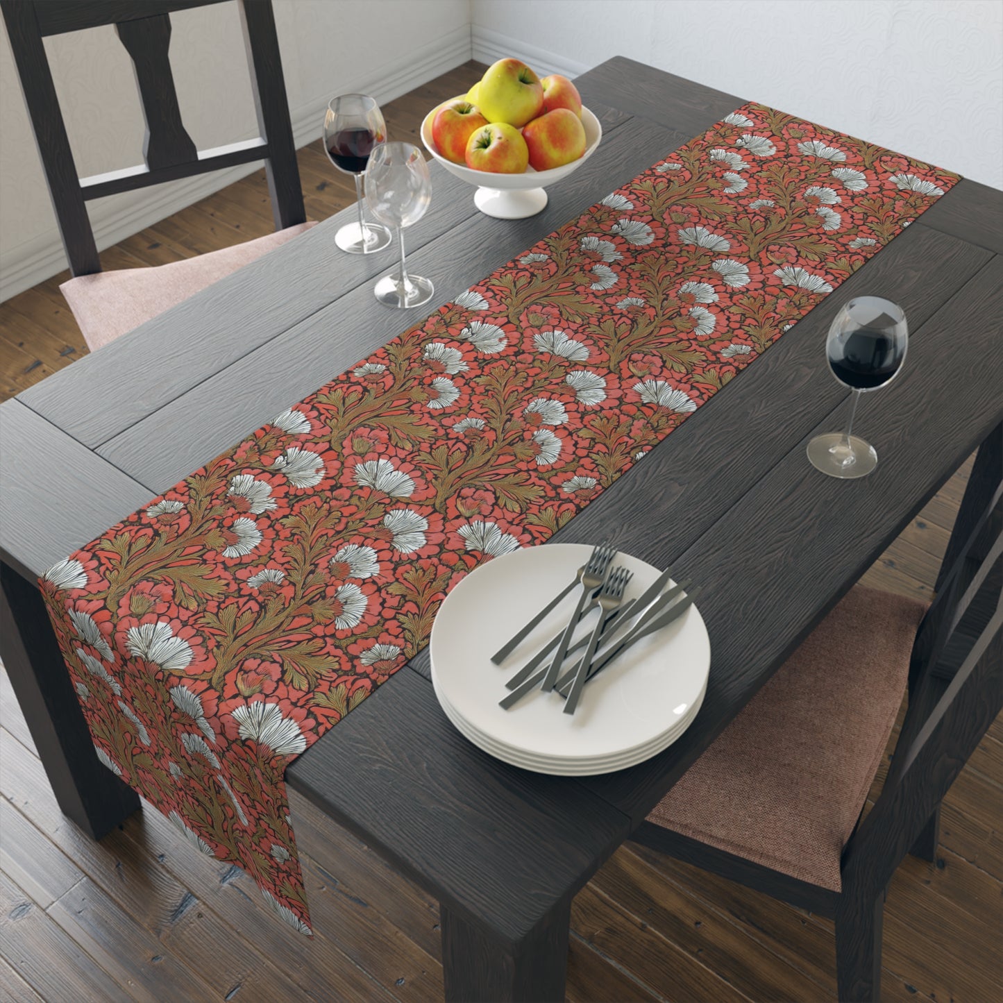 Floral Table Runner | Desert Coral