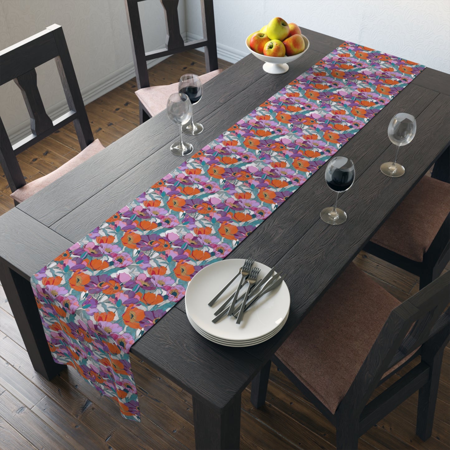 Floral Table Runner | Wild Poppies