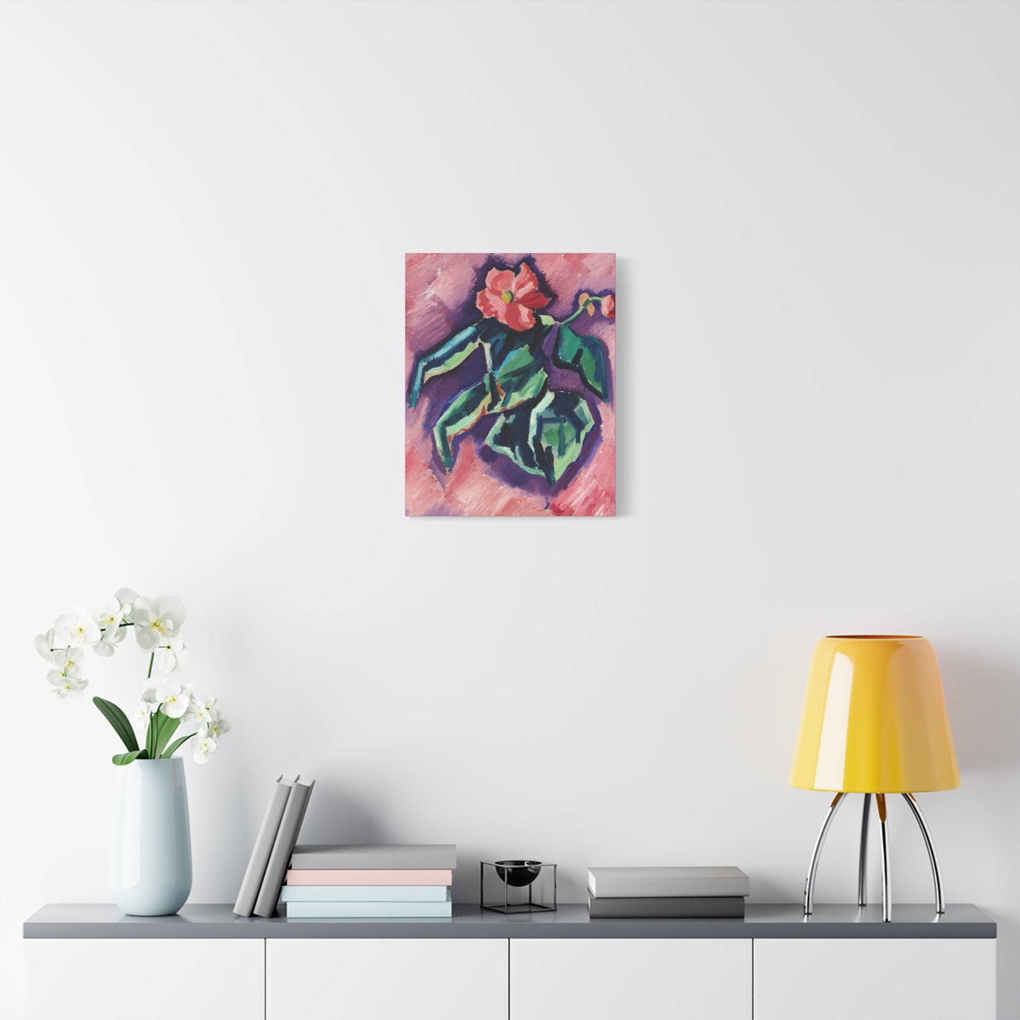 Artistic Canvas Print | Pink Begonias