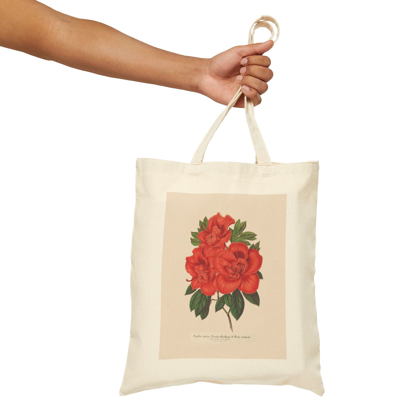 Botanical Tote Bag | Azalea (indica) Grande Duchesse de Bade