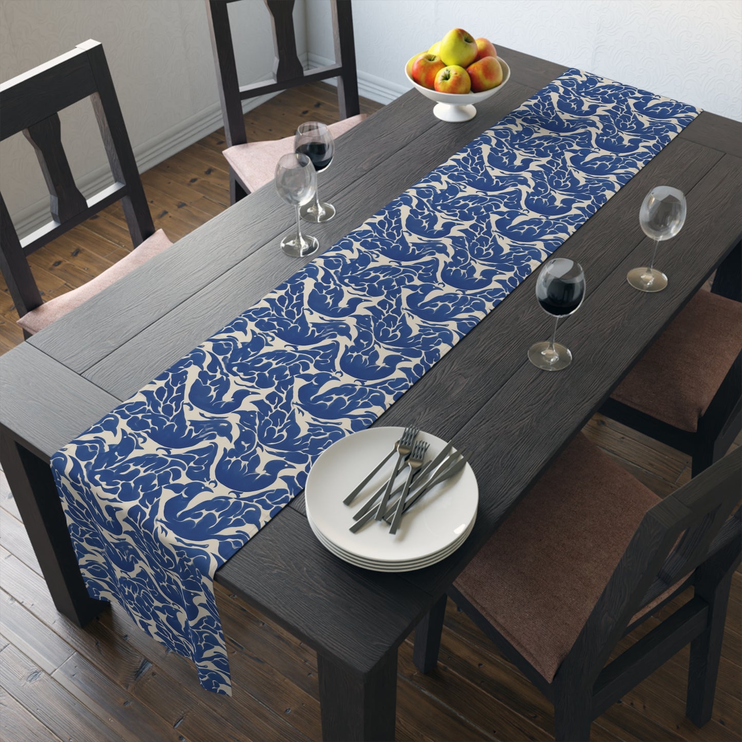 Retro Table Runner | Water Birds
