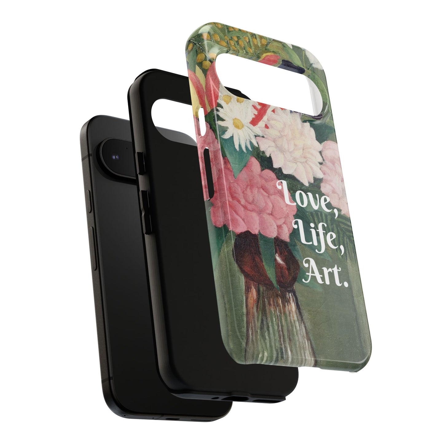 Artistic Google Pixel Case | Henri Rousseau's Flowers in a Vase (1910)