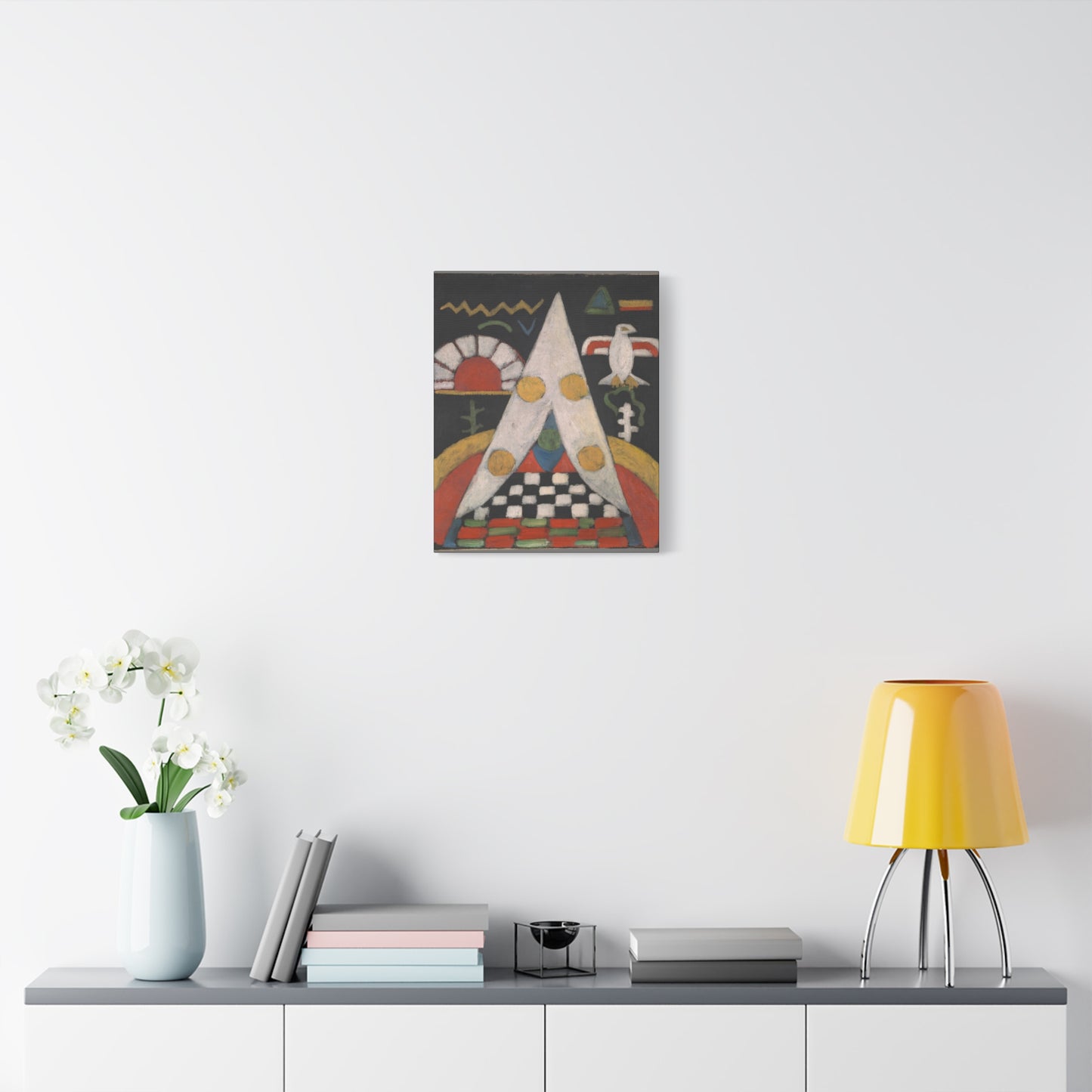 Artistic Canvas Print | An Abstract Arrangement of American Indian Symbols