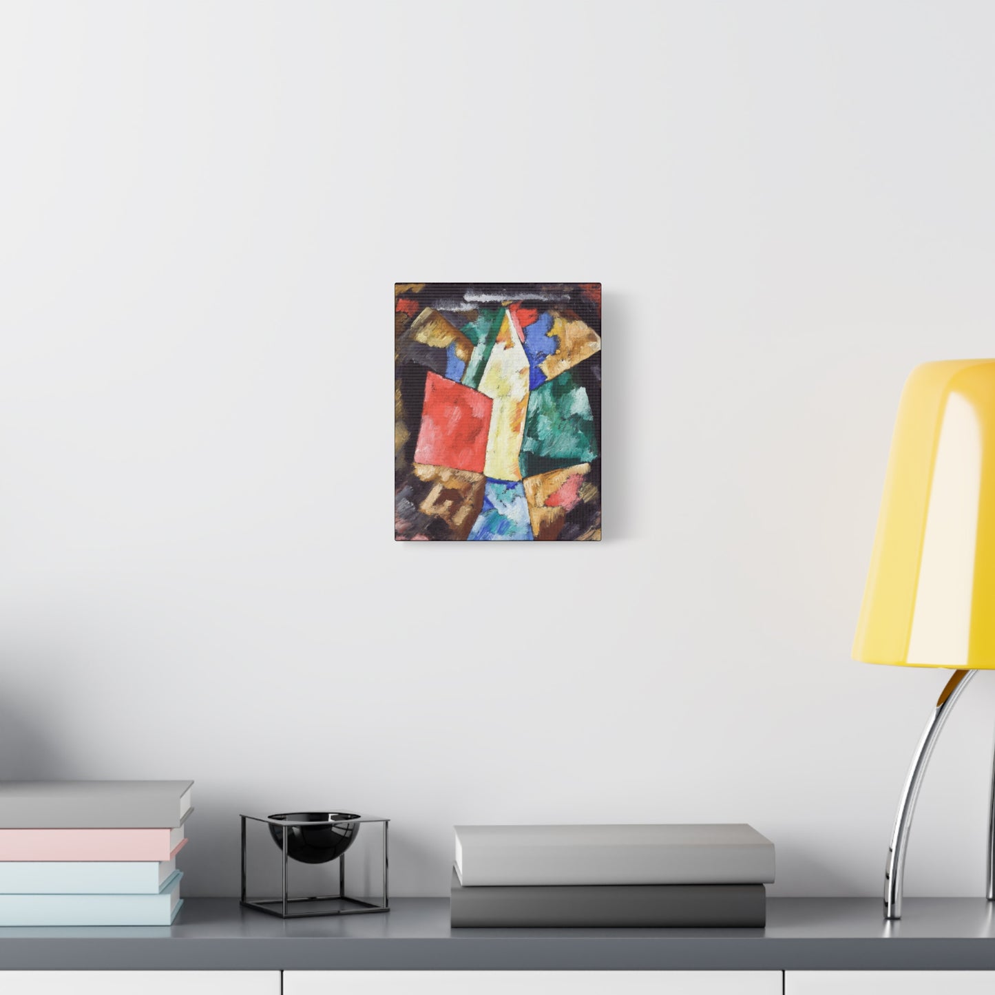 Artistic Canvas Print | Abstraction, Blue, Yellow and Green