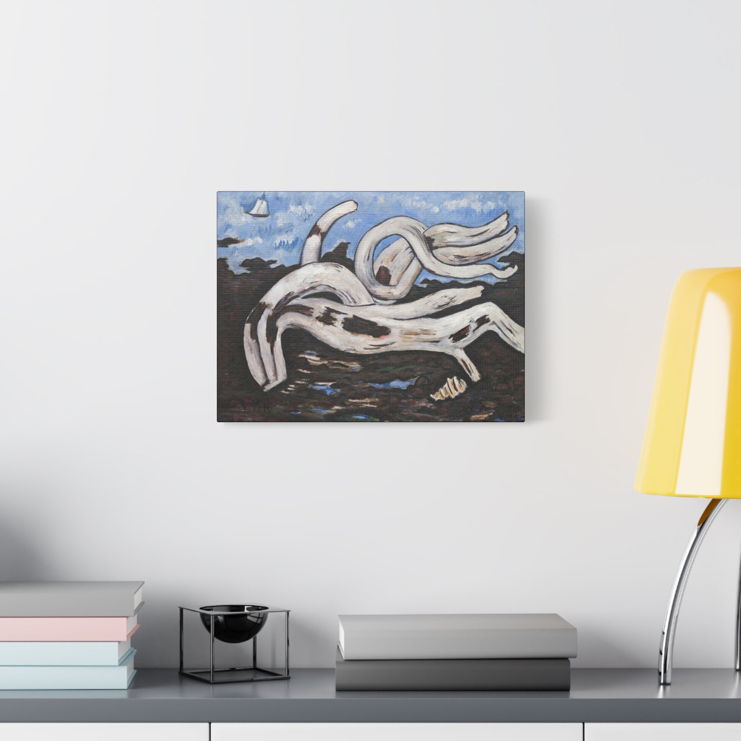 Artistic Canvas Print | Driftwood on the Bagaduce