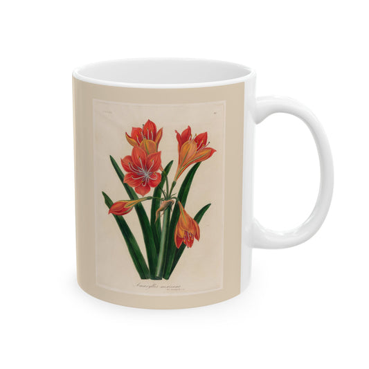 Floral Ceramic Mug | Amaryllis mexicana
