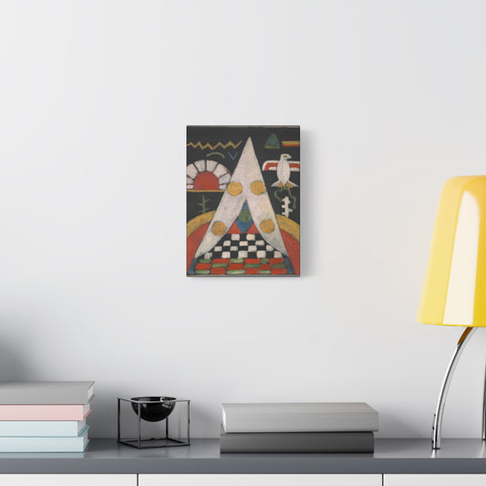 Artistic Canvas Print | An Abstract Arrangement of American Indian Symbols