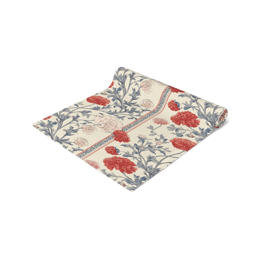 Chic Floral Table Runner - Boho Dining Decor