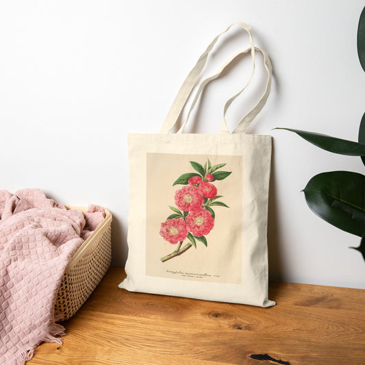 Botanical Tote Bag | Amygdalus (persica) roaeflora