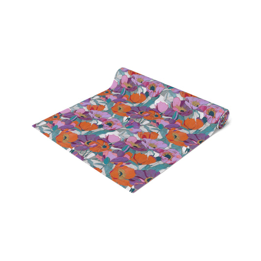 Floral Table Runner | Wild Poppies