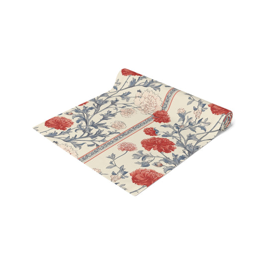 Chic Floral Table Runner - Boho Dining Decor