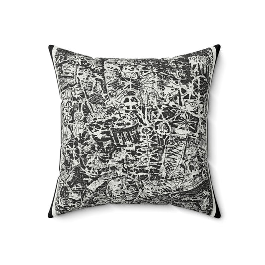 Artistic Throw Pillow | Small World (1914)