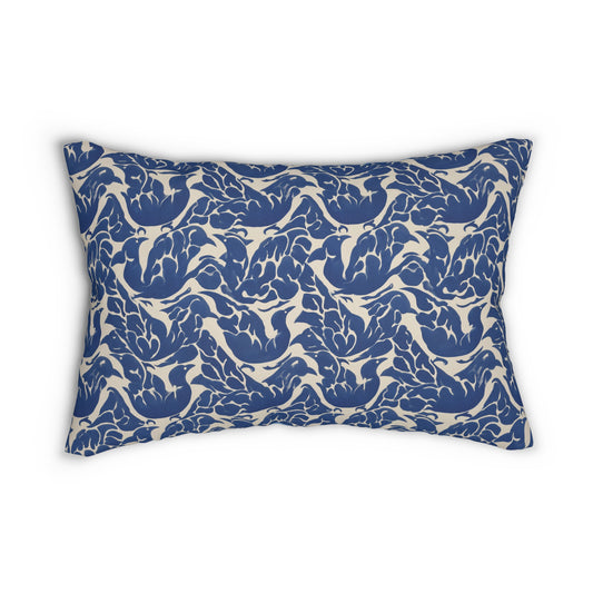 Cozy Lumbar Pillow - Water Birds