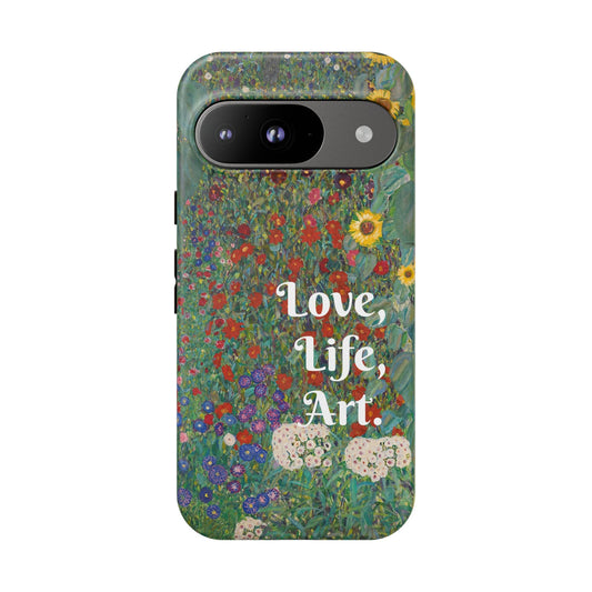 Artistic Google Pixel Case | Gustav Klimt's Farm Garden with Sunflowers (1907)