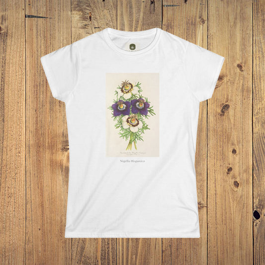 Women's Botanical Softstyle Tee | Nigella Hispanica