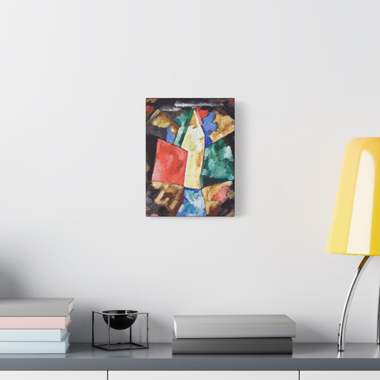 Artistic Canvas Print | Abstraction, Blue, Yellow and Green