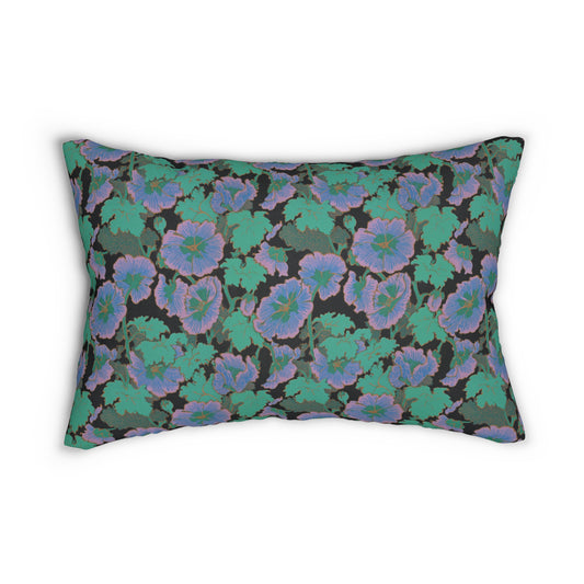 Floral Lumbar Pillow - Retro Morning Glories