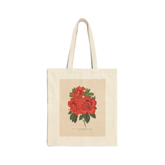 Botanical Tote Bag | Azalea (indica) Grande Duchesse de Bade