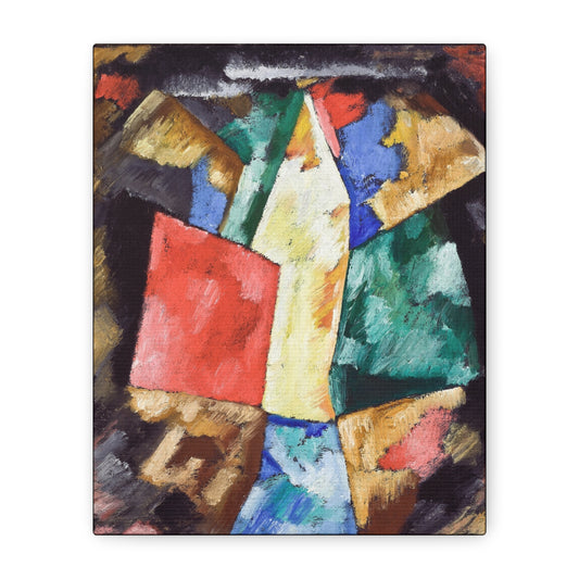 Artistic Canvas Print | Abstraction, Blue, Yellow and Green