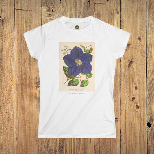 Women's Botanical Softstyle Tee | Clematis Jackmani