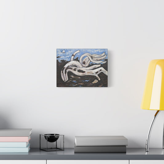 Artistic Canvas Print | Driftwood on the Bagaduce