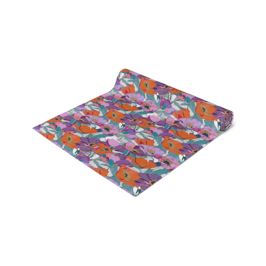 Floral Table Runner | Wild Poppies