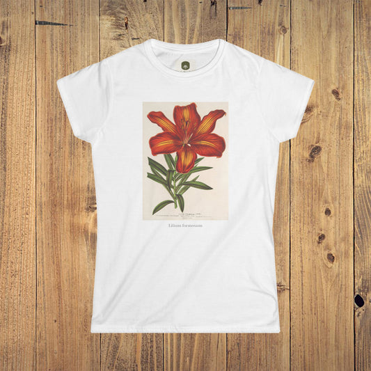 Women's Botanical Softstyle Tee | Lilium formosum