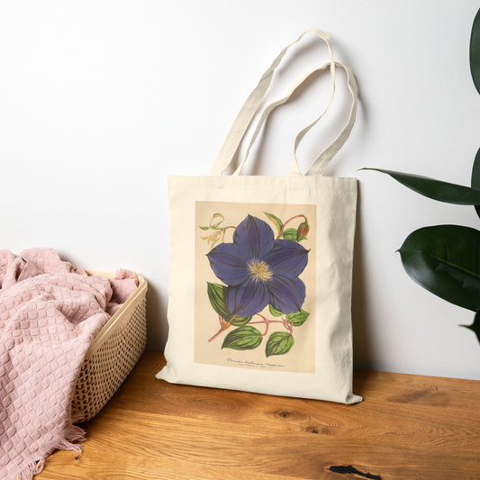 Botanical Tote Bag | Clematis Jackmani