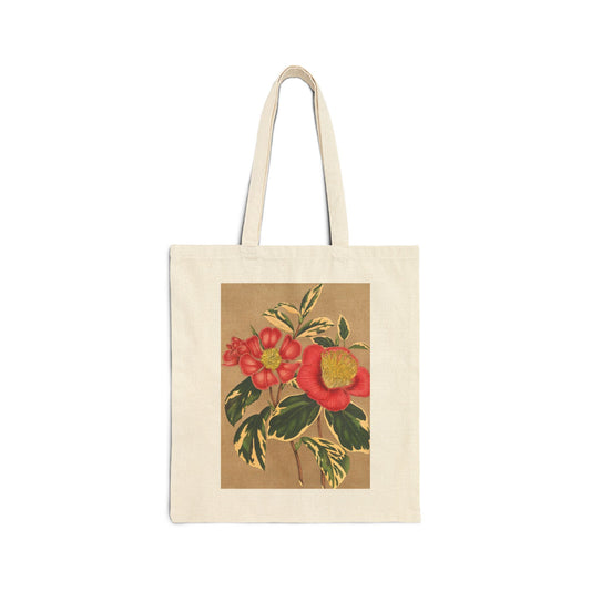 Botanical Tote Bag | Camellia japonica, sesanqua