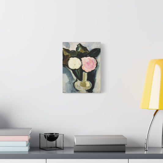 Artistic Canvas Print | Pink and White Flowers in a Vase