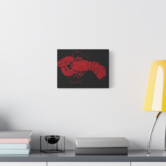 Artistic Canvas Print | Lobster on Black Background